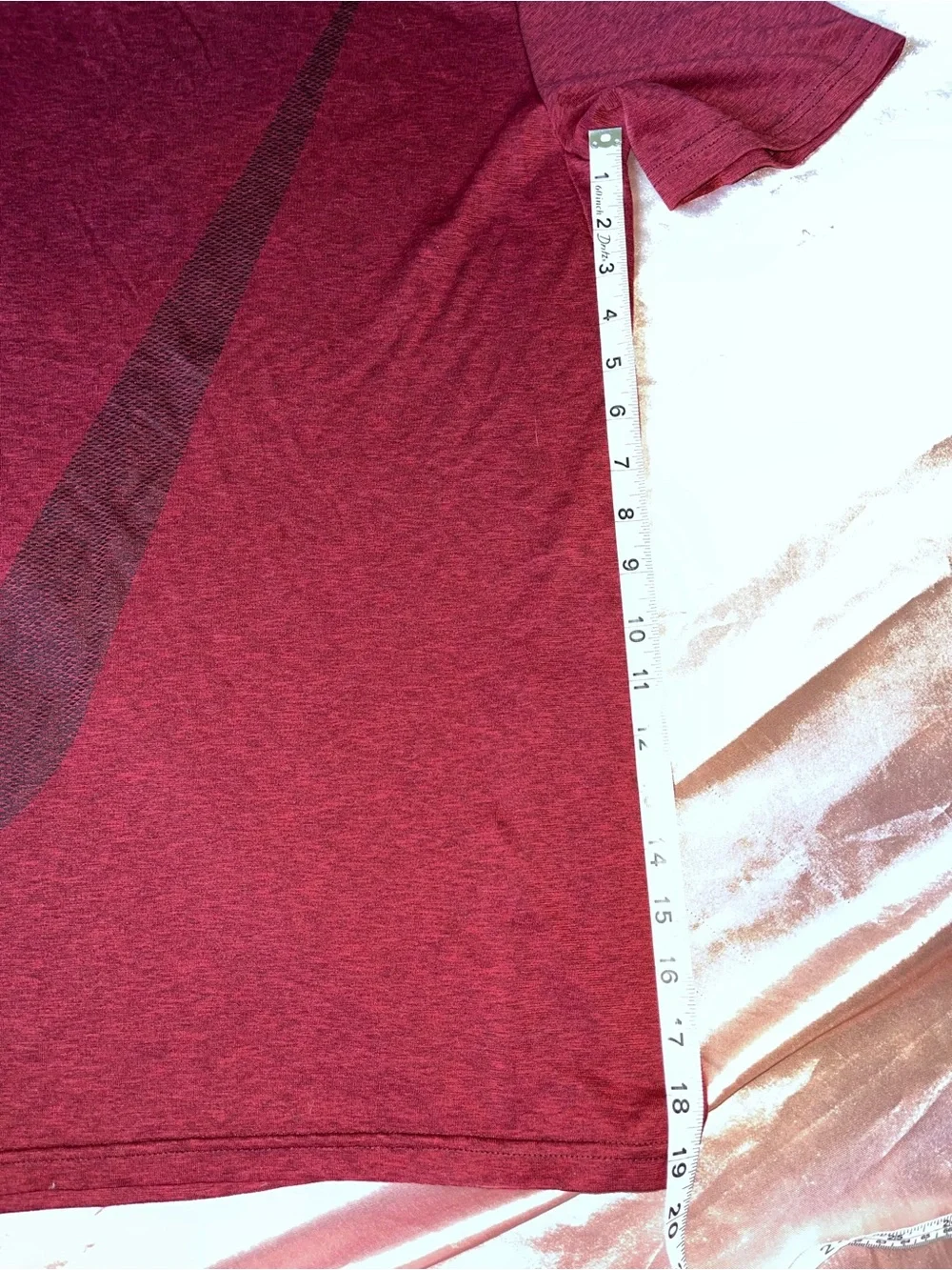 Nike Maroon Short Sleeve Dri-FIT Tee with Large Swoosh